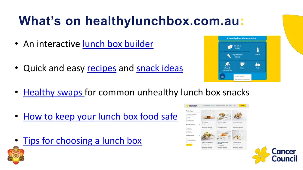 what s on healthylunchbox com au