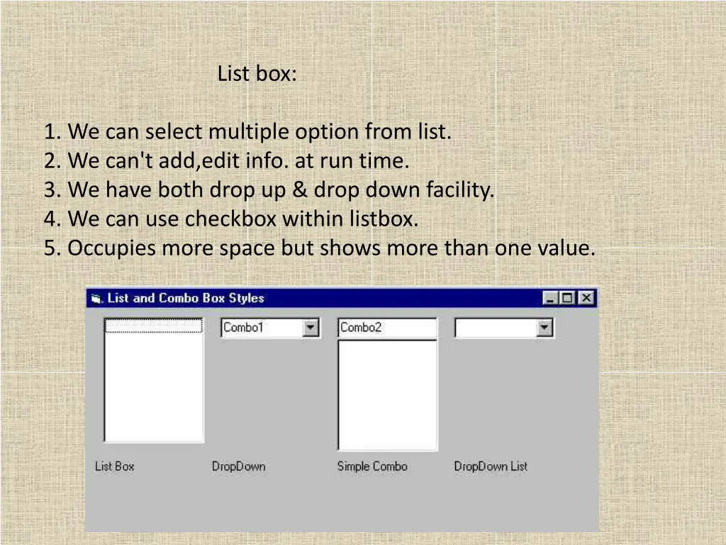 list box