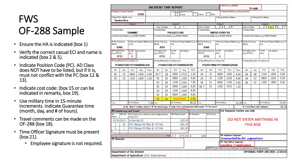 fws fws of of 288 sample 288 sample