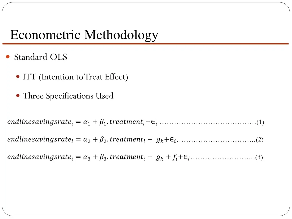 econometric methodology