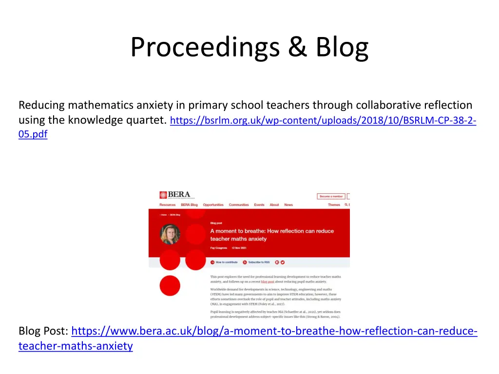 proceedings blog