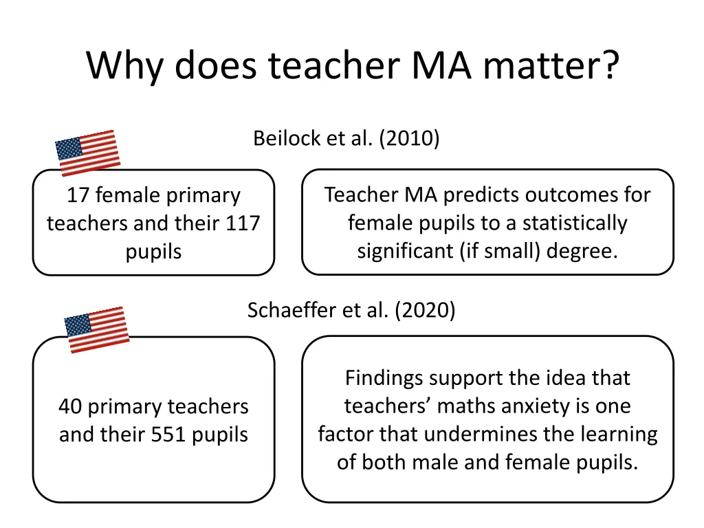 why does teacher ma matter