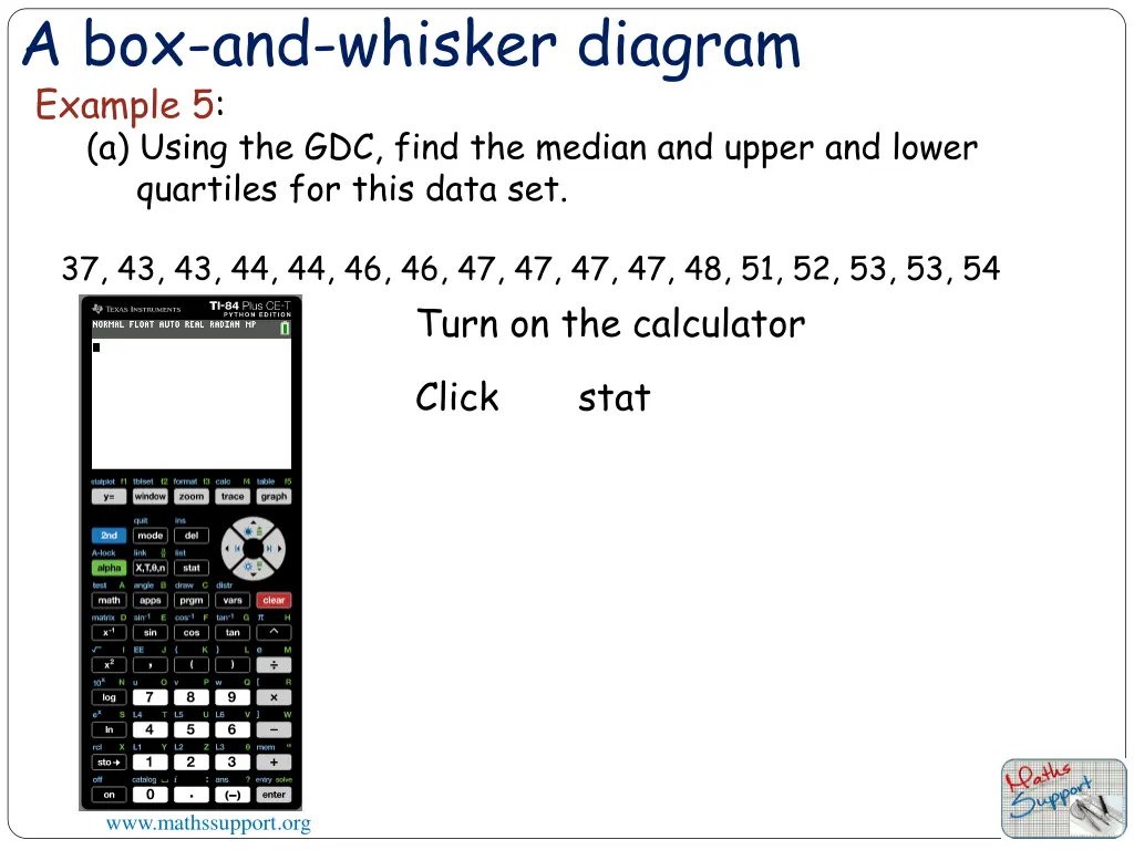 a box and whisker diagram example 5