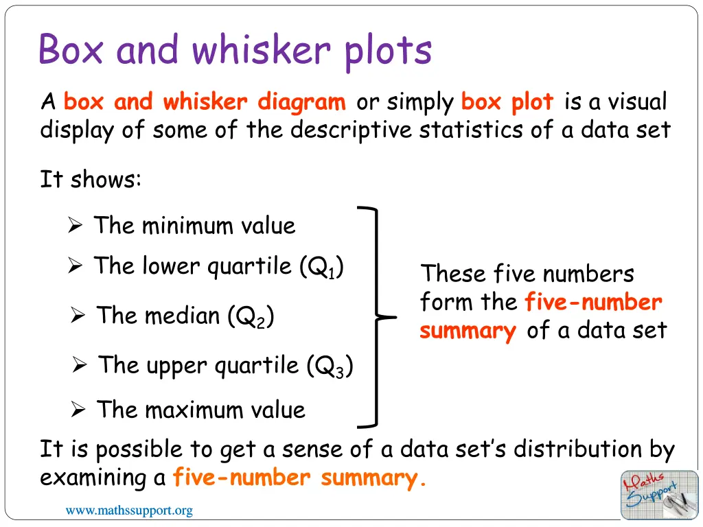 box and whisker plots a box and whisker diagram