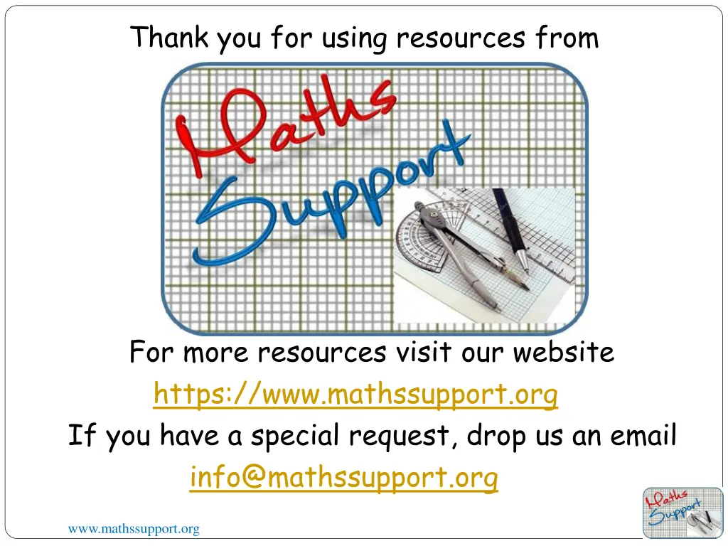 thank you for using resources from