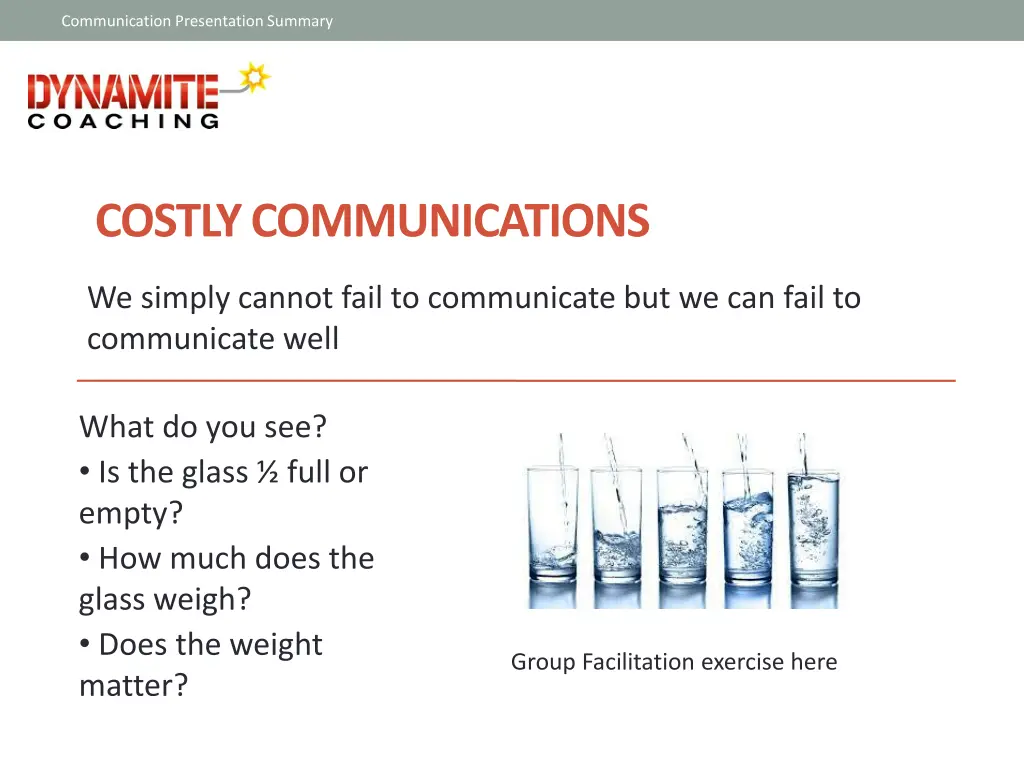 communication presentation summary 4