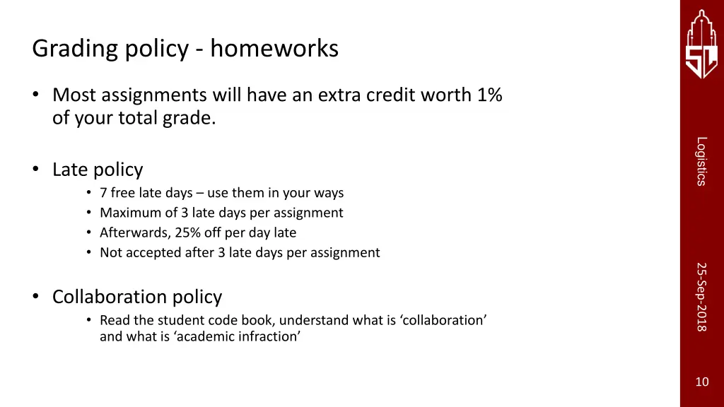 grading policy homeworks 1