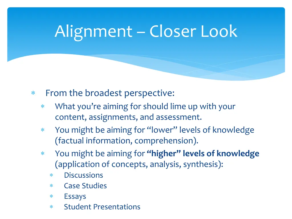 alignment closer look 3