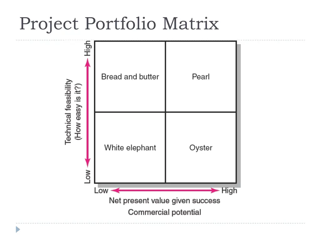 project portfolio matrix