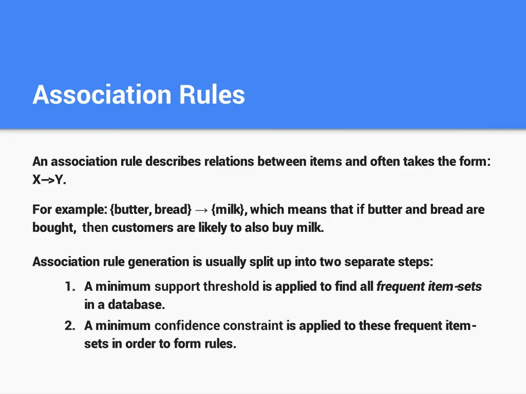 association rules 1