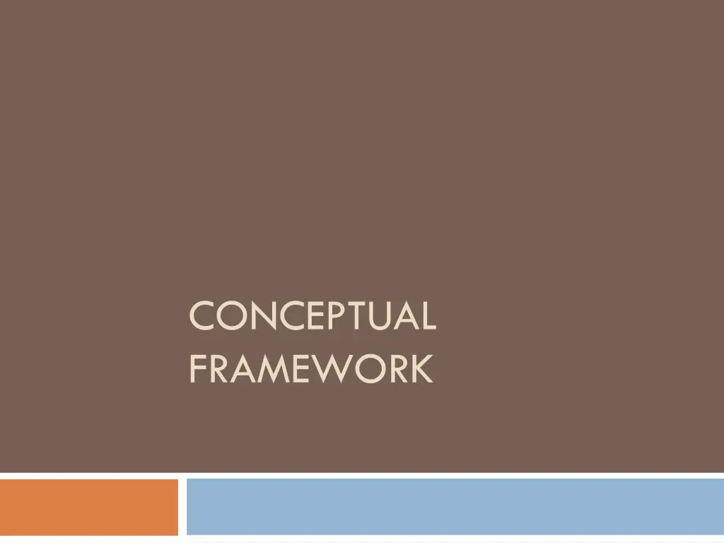 conceptual framework