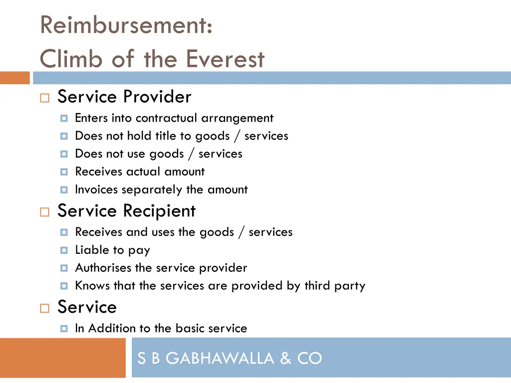 reimbursement climb of the everest