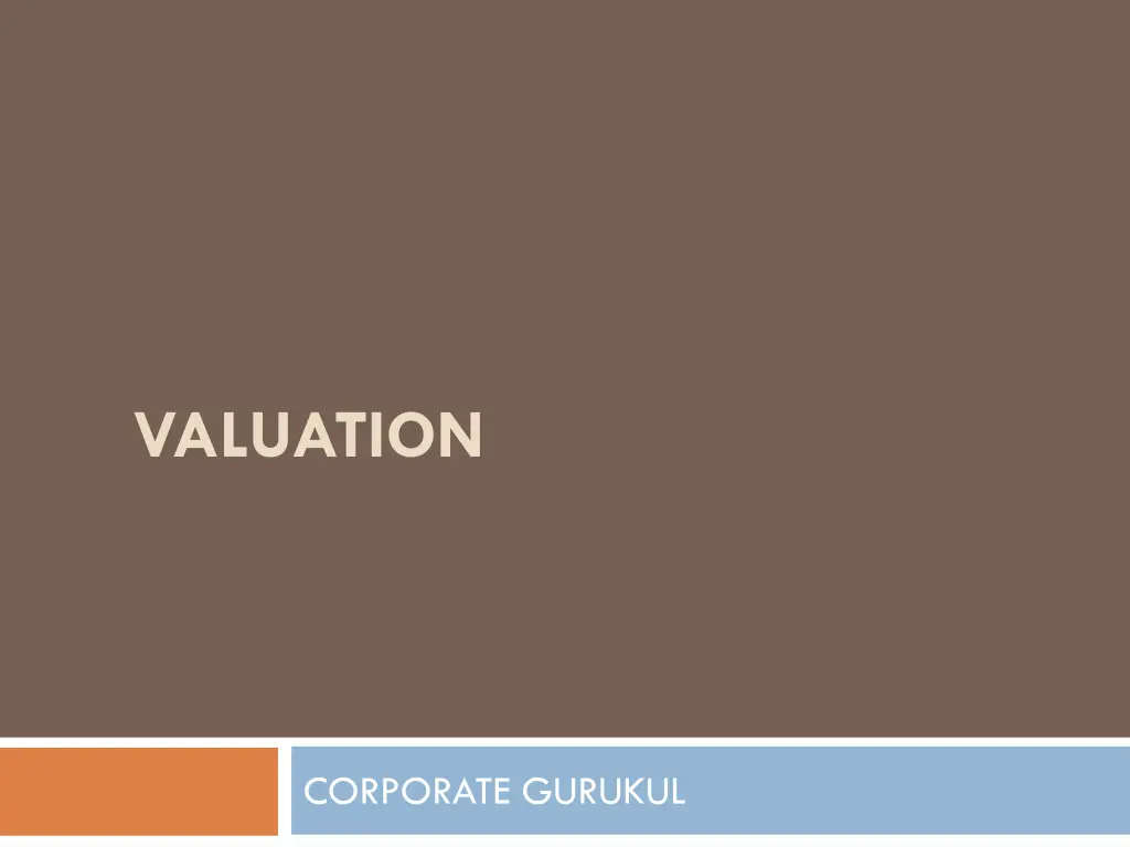 valuation