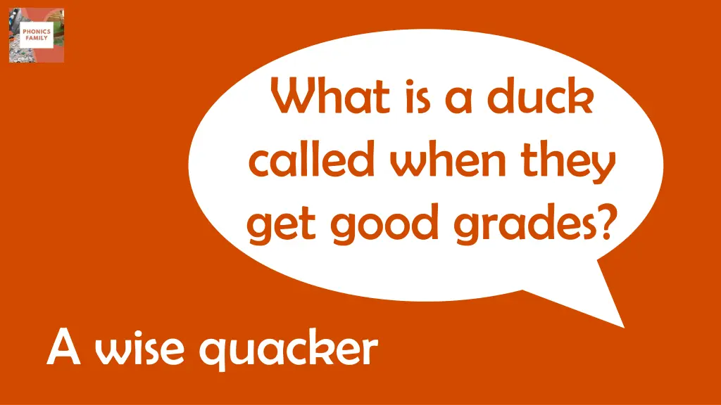 what is a duck called when they get good grades