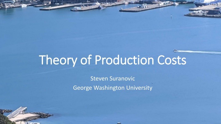 theory of production costs theory of production