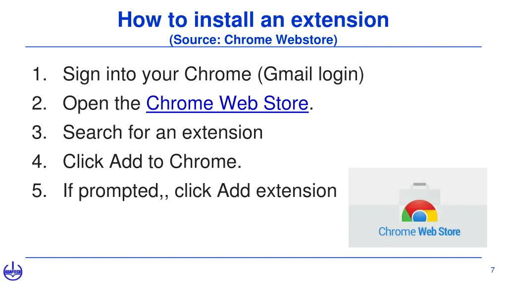 how to install an extension source chrome webstore