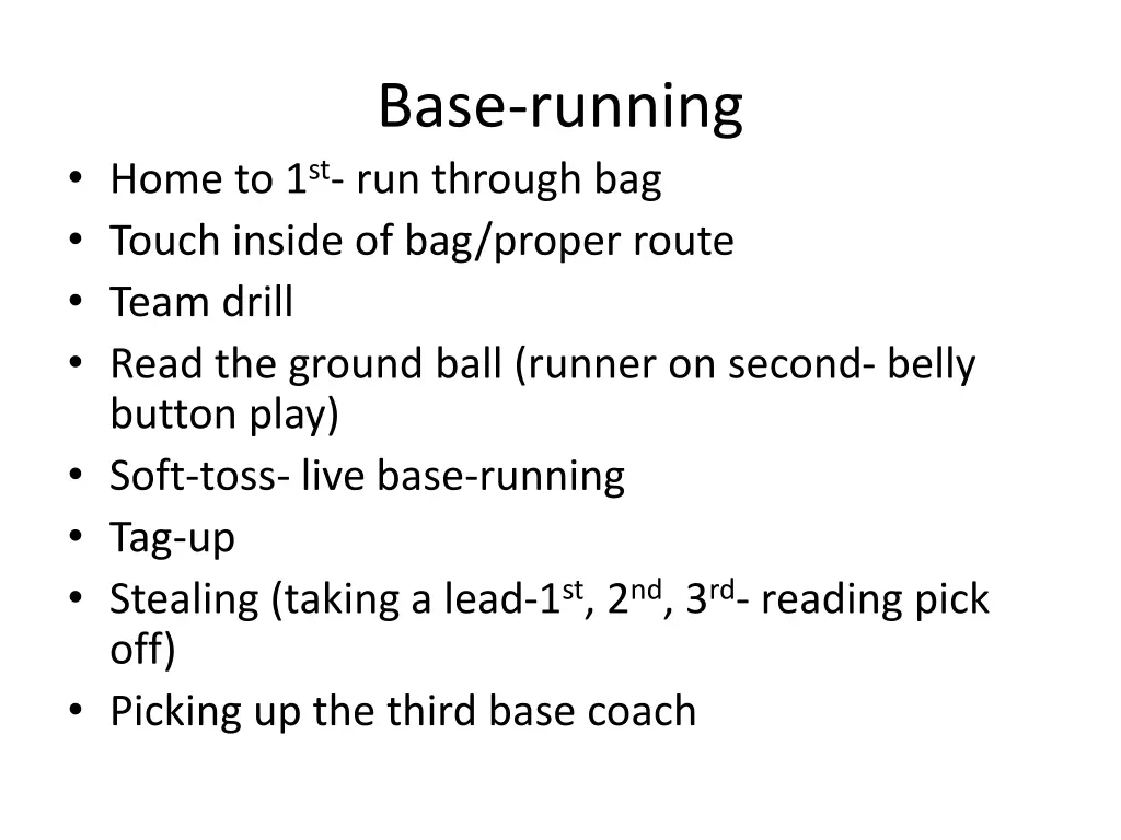 base running