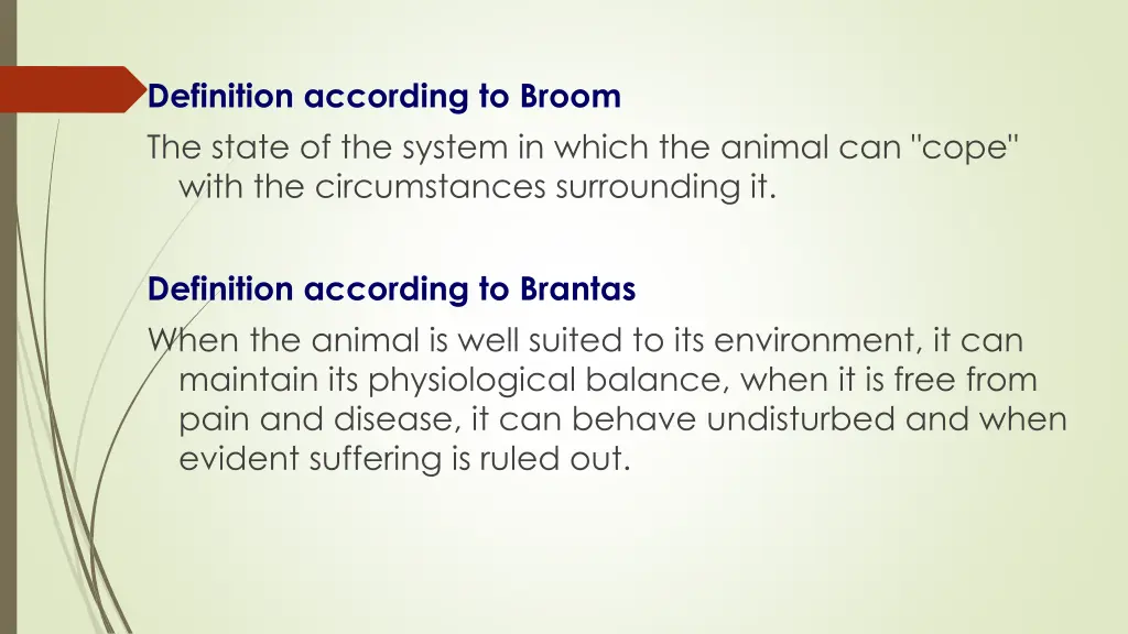 definition according to broom the state