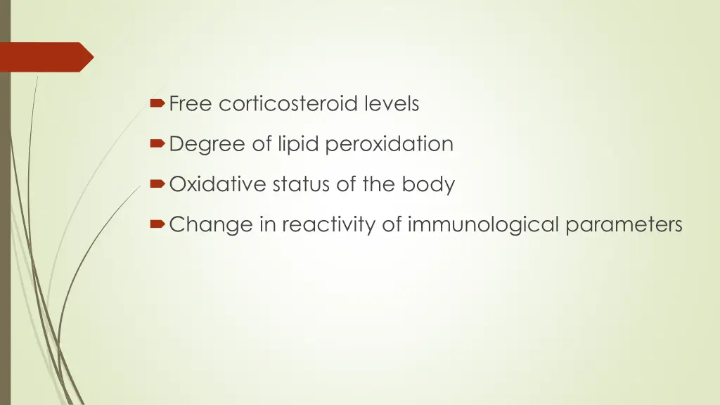 free corticosteroid levels