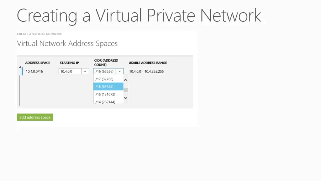 creating a virtual private network