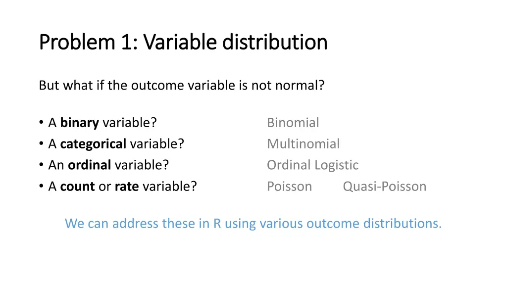 problem 1 variable distribution problem