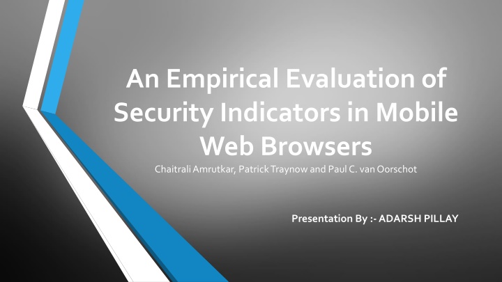 an empirical evaluation of security indicators