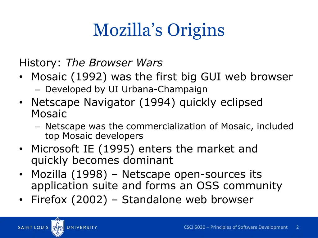 mozilla s origins