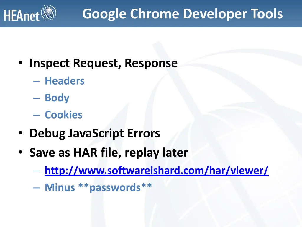 google chrome developer tools