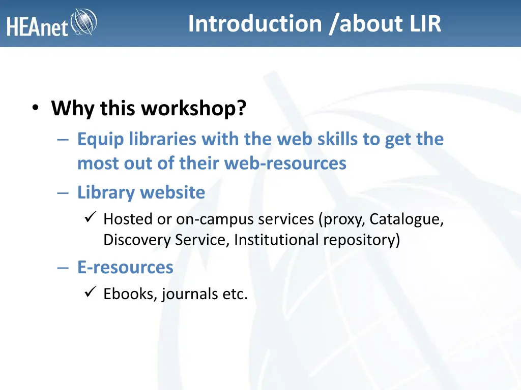 introduction about lir 3