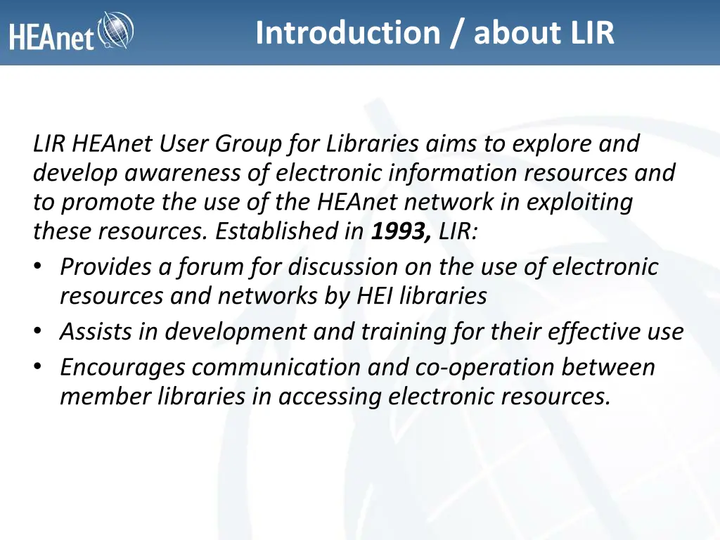 introduction about lir