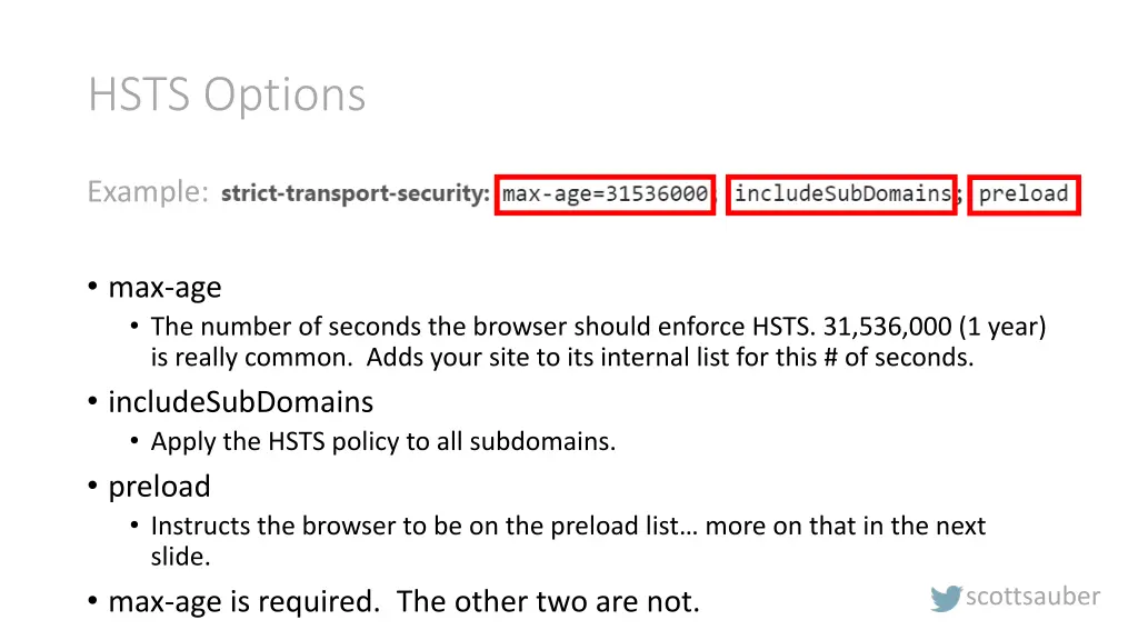 hsts options