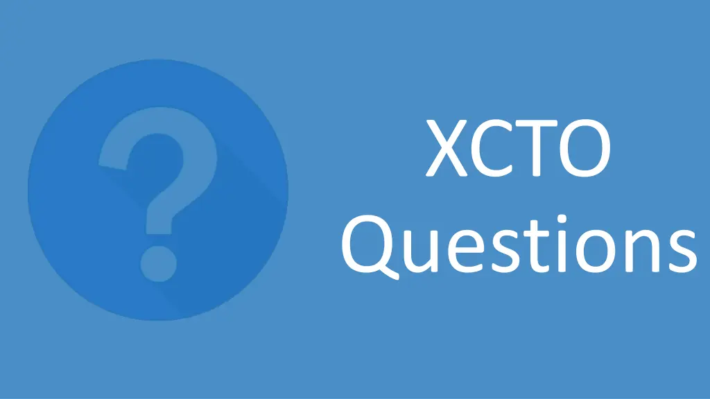 xcto questions