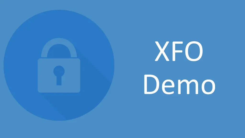 xfo demo