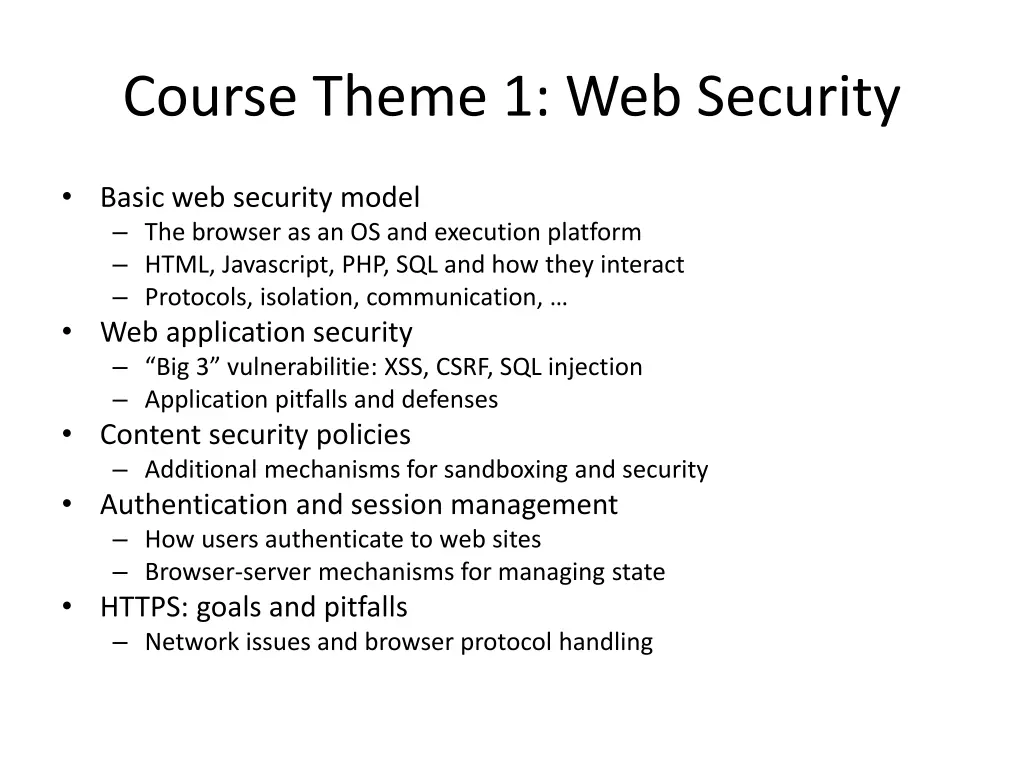 course theme 1 web security