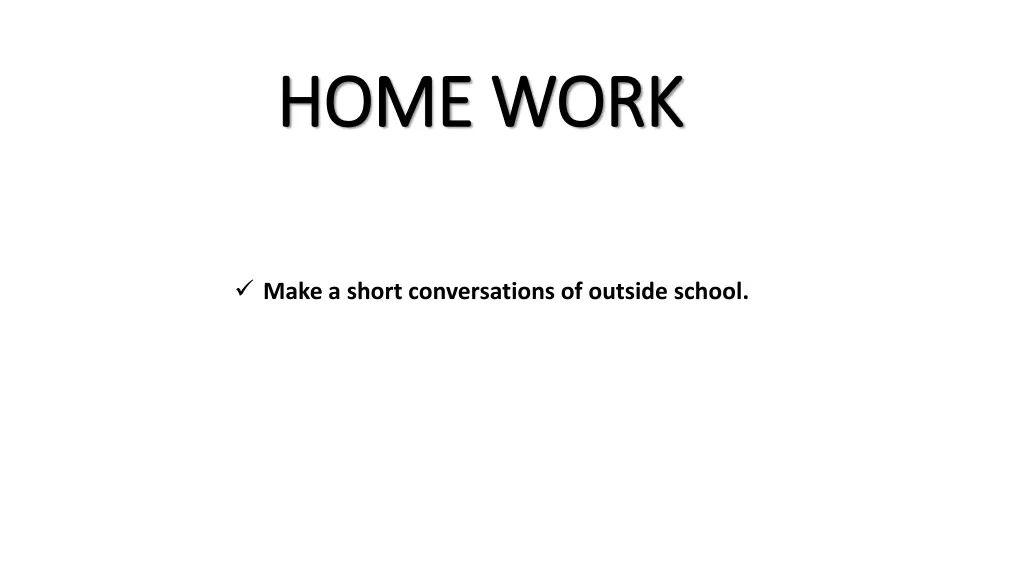 home work home work