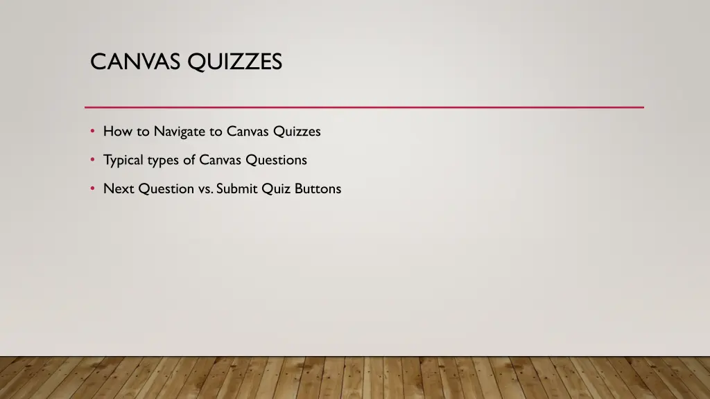 canvas quizzes