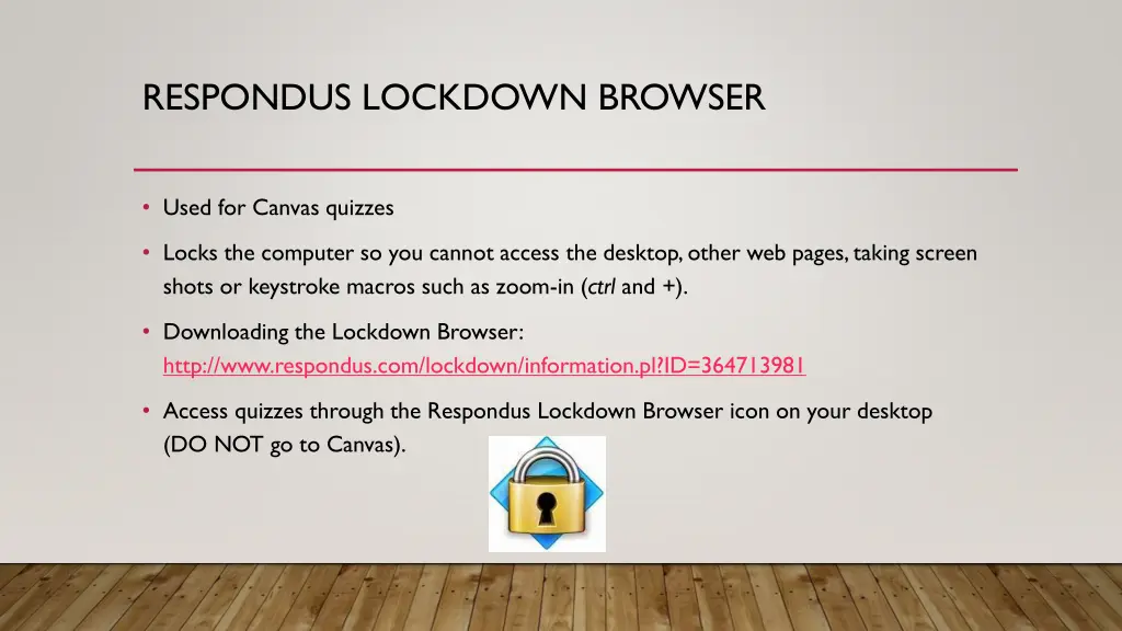 respondus lockdown browser