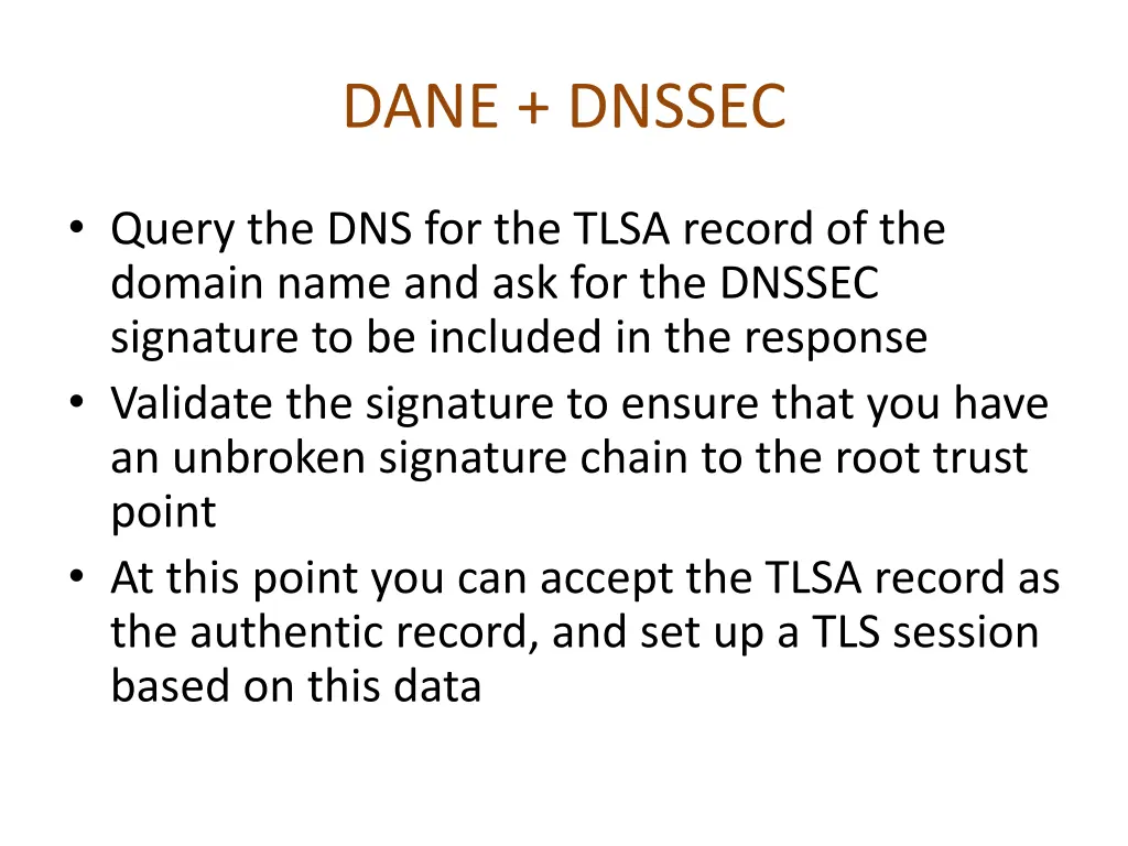 dane dnssec