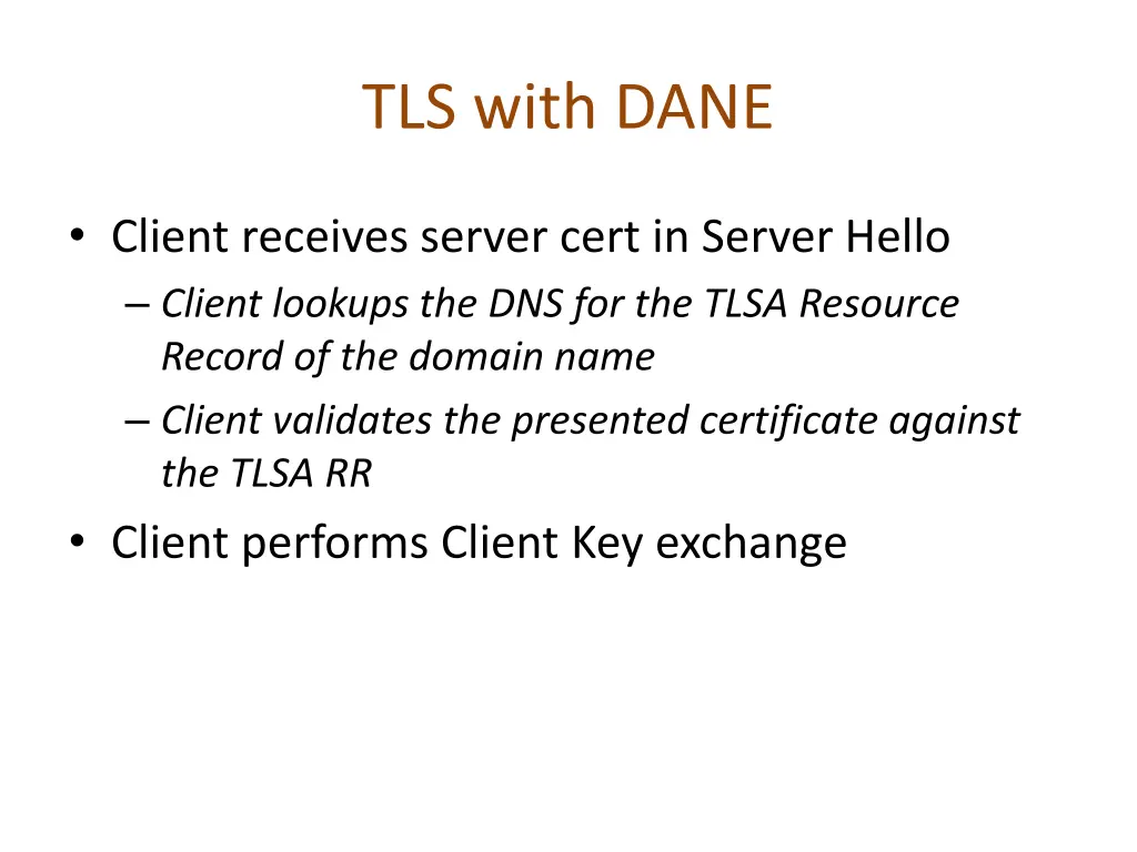 tls with dane