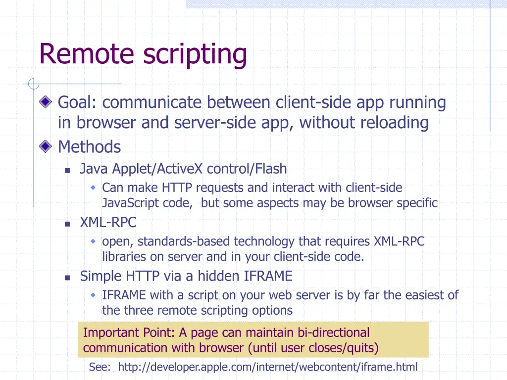 remote scripting