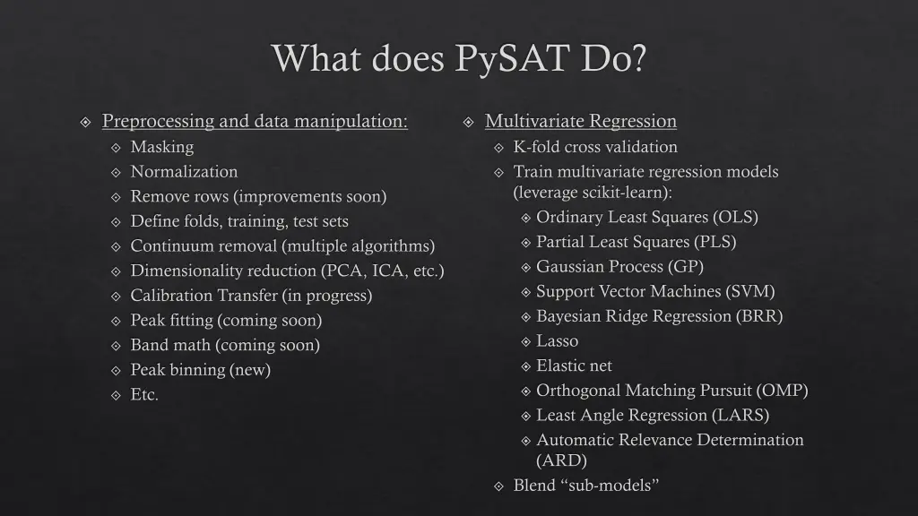 what does pysat do