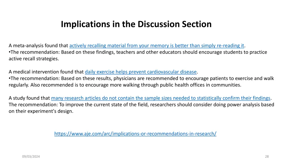 implications in the discussion section 1