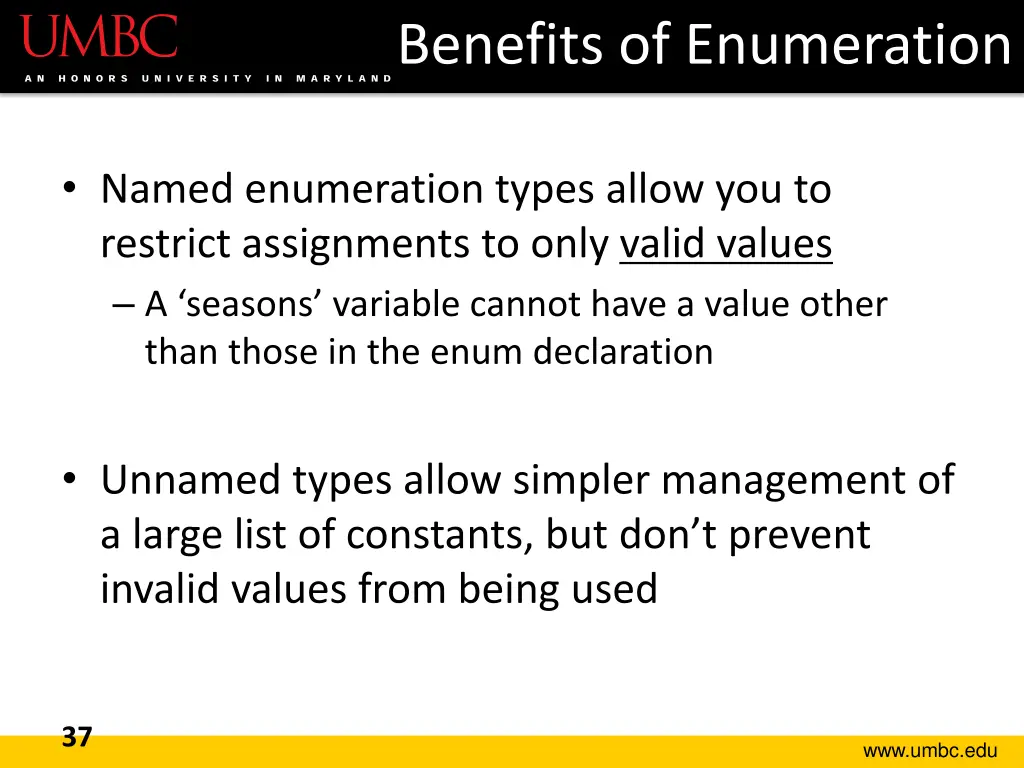 benefits of enumeration