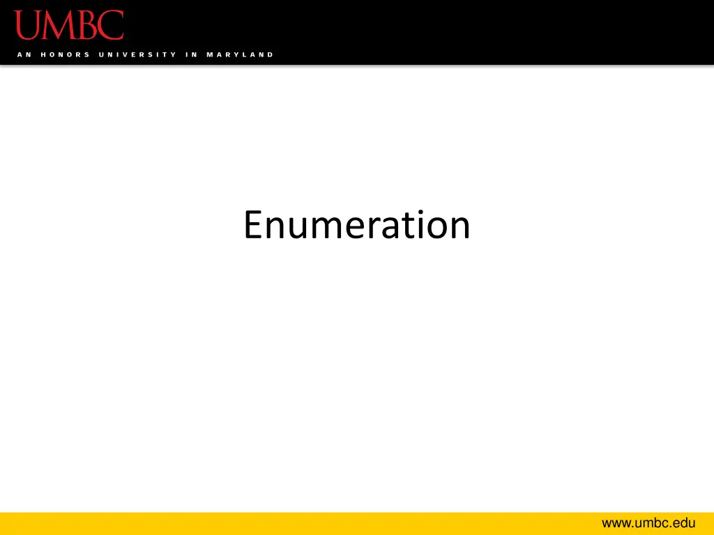 enumeration