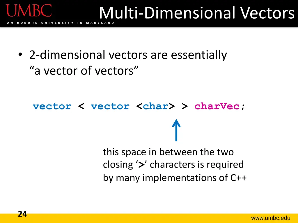 multi dimensional vectors 1