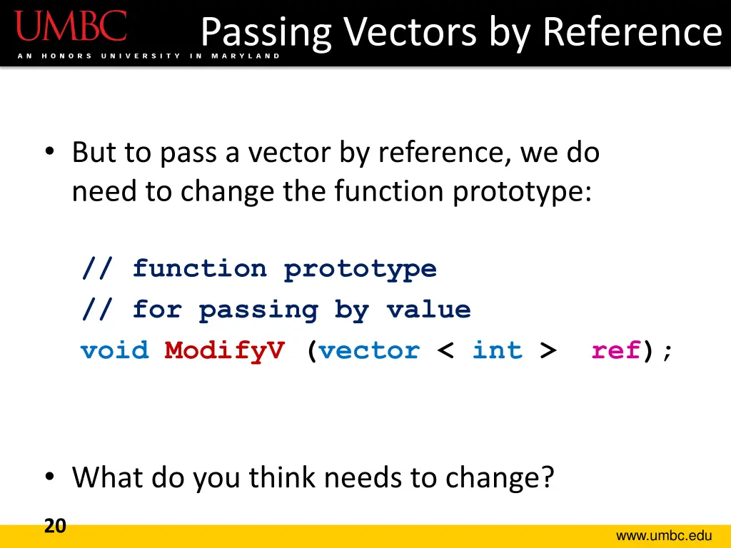 passing vectors by reference 1