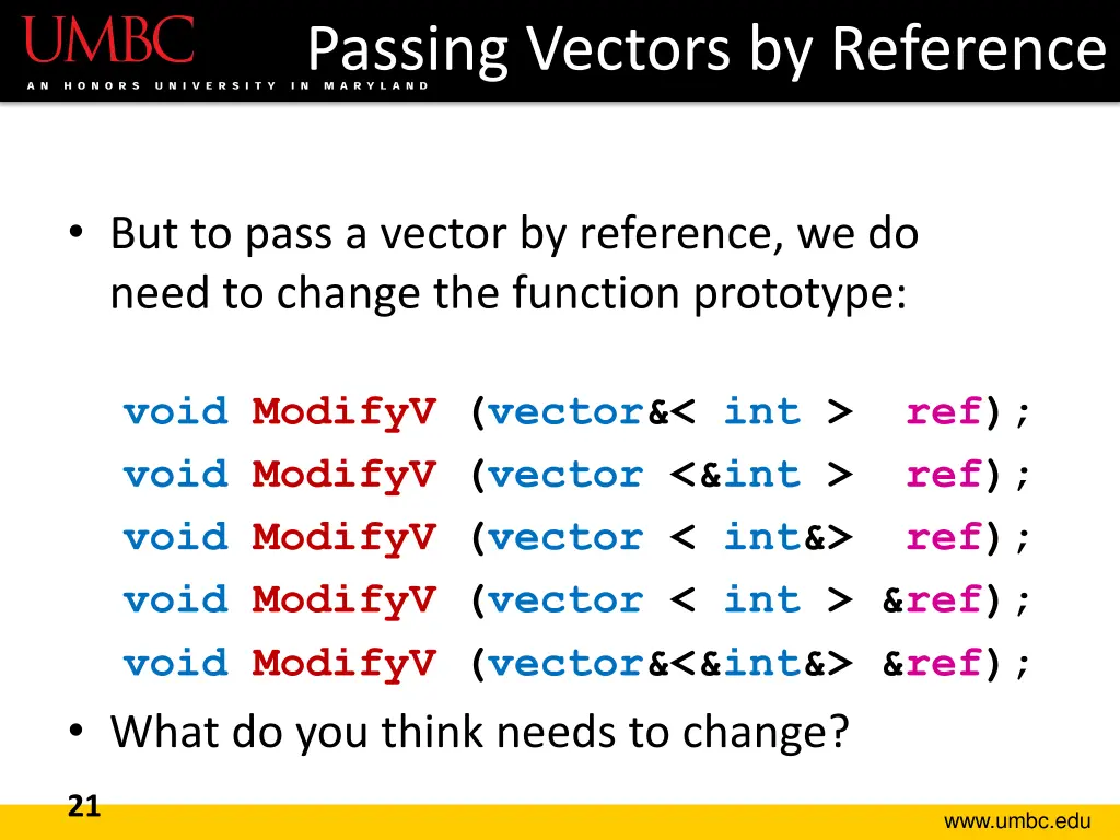 passing vectors by reference 2