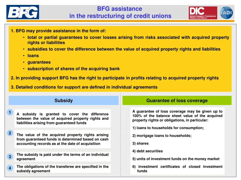 bfg assistance