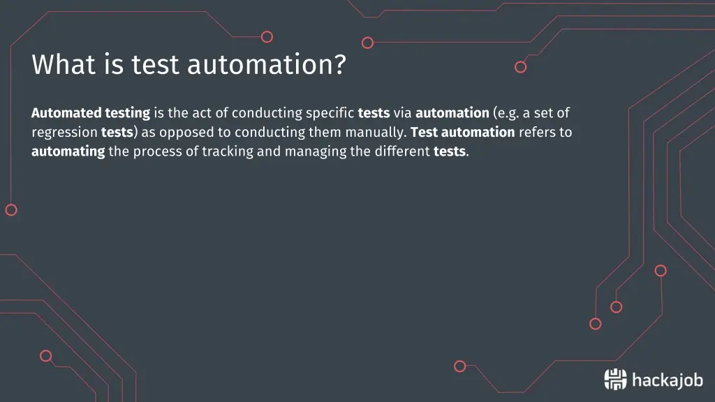 what is test automation