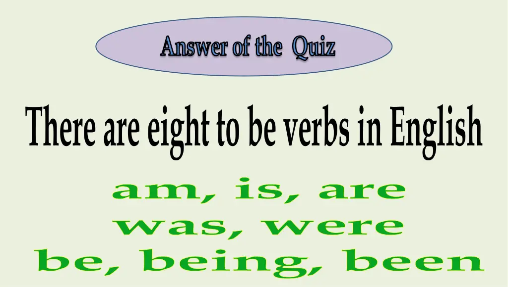 answer of the quiz